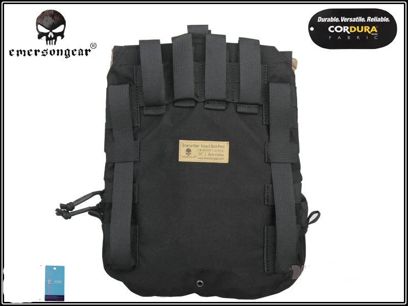 EmersonGear Assault Back Panel Tactical MOLLE Vest Ammo Carrier Pouch Set Panel FOR Hunting Vests