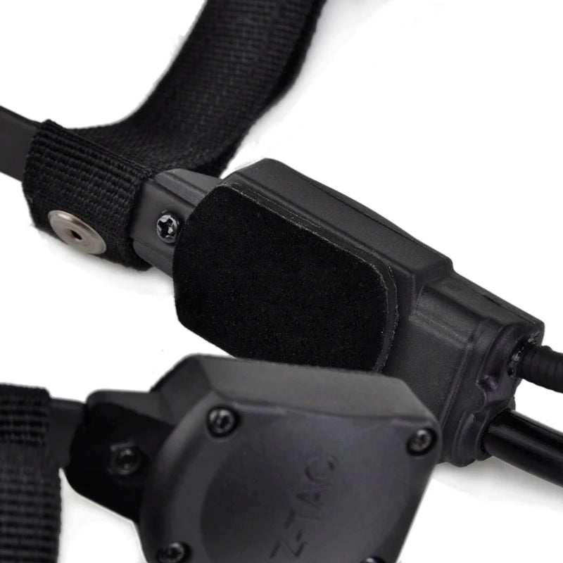 Z-TAC MH180-V Bone Conduction Speaker Earphone for Z136 PTT Outdoor Sports Radio Headset Communication Accessories PTT Cable Kit