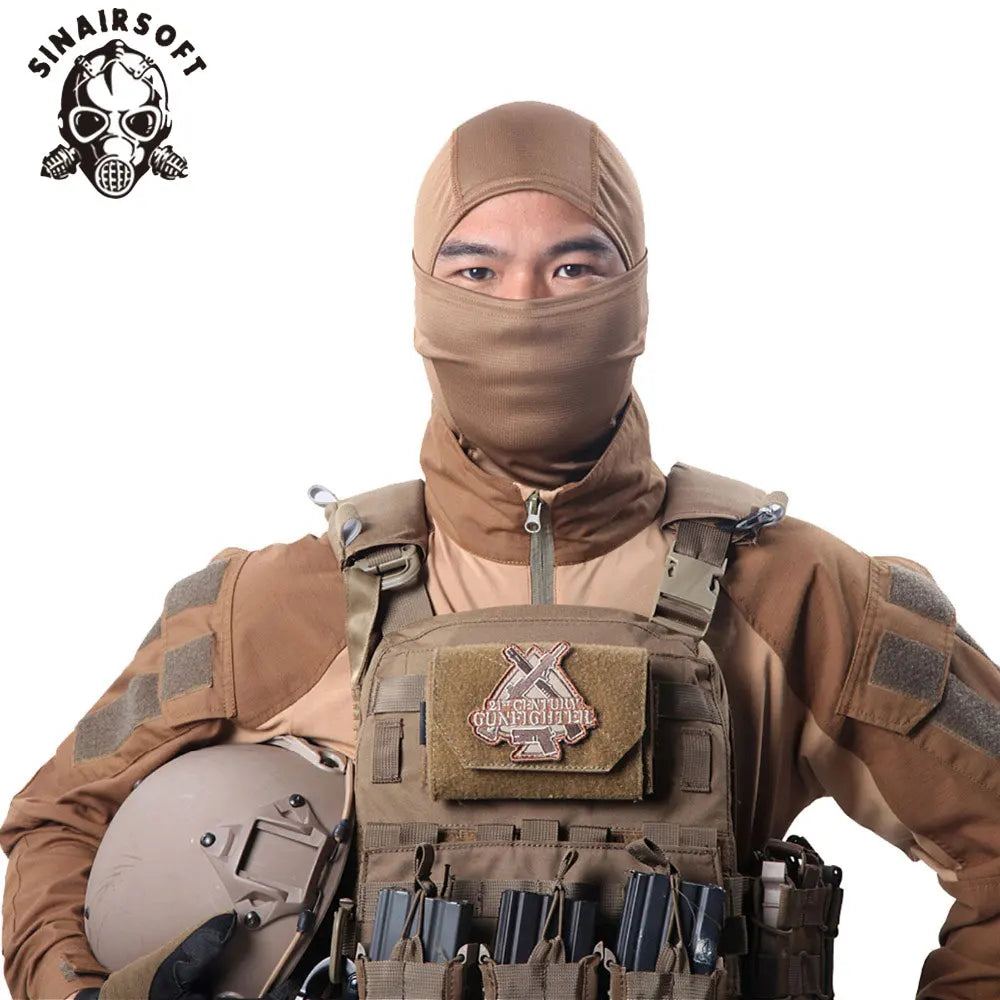 SINAIRSOFT Rattlesnake Tactical Headgear Airsoft Hunting Wargame Breathing Dustproof Face Balaclava Mask Full Hood Ride