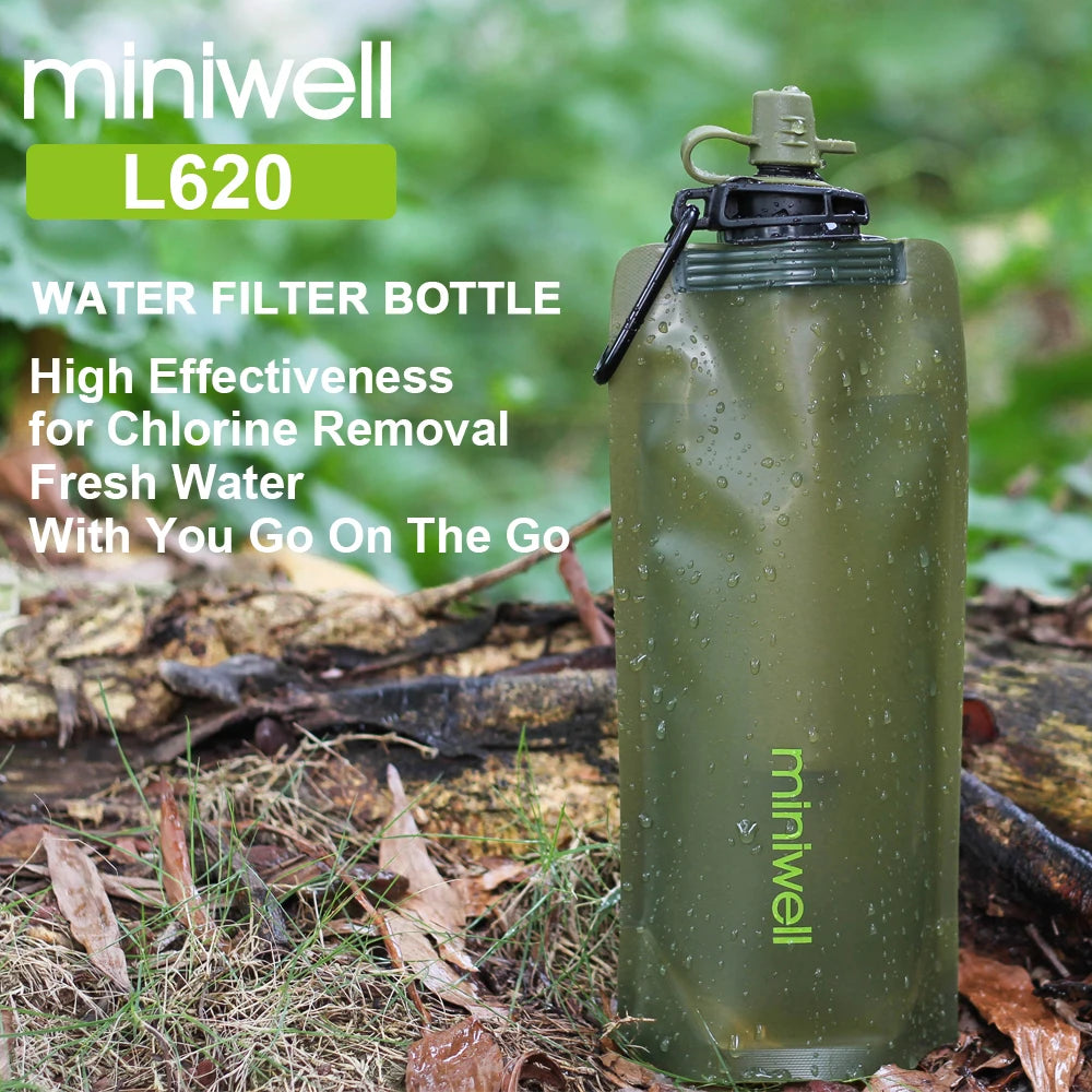 Miniwell Survival Outdoor Camping & Hiking Portable Water Purification Water Filter