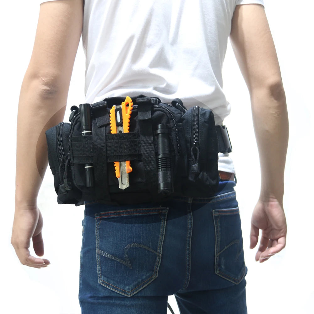 TAK YIYING  MOLLE Hunting Waist Bag Pack Utility Bag Heavy Duty with Shoulder Strap