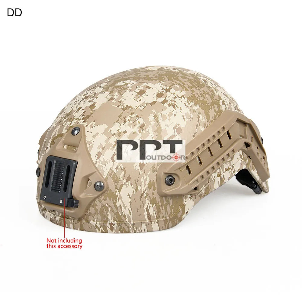 Tactical Airsoft Helmet With NVG Night Vision Mount And Side Rail Army Helmet For Outdoor Hunting Paintball Accessory PP9-0019