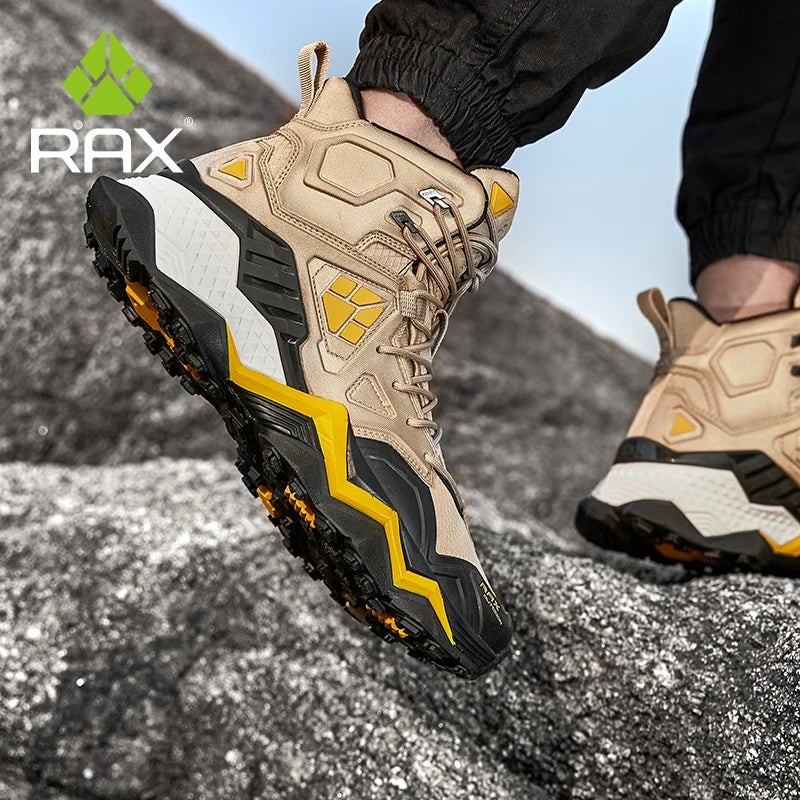 Rax Hiking Shoes Men Waterproof Outdoor Climbing Camping Hunting Boots Trekking Sneakers Tactical Wakling Sport Antle Snow Shoes