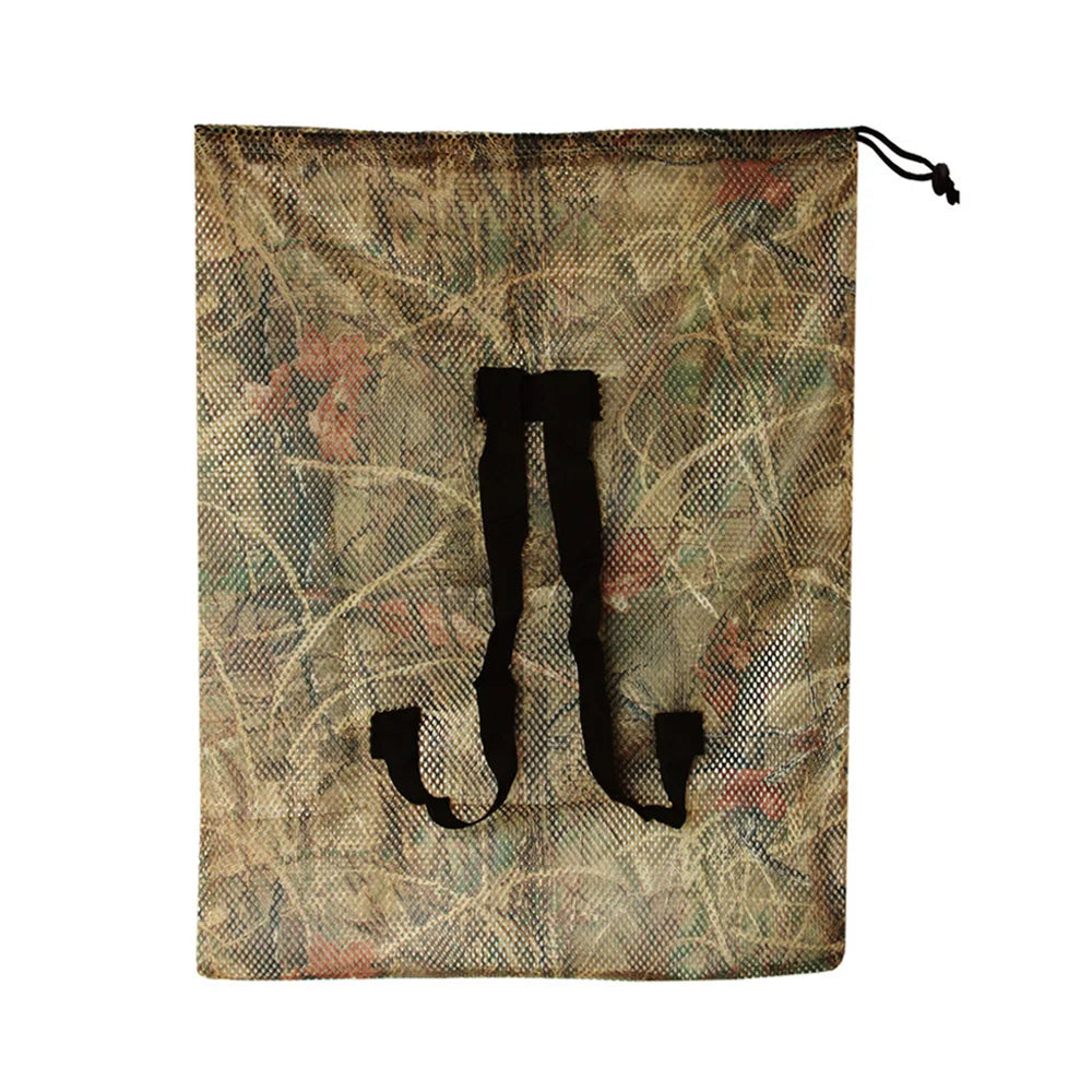 Fwoyonze 100cm x 75cm  Duck Goose Turkey Decoy Bag Mesh With Shoulder Straps Bird Hunting Net Mesh for Hunting Backpack