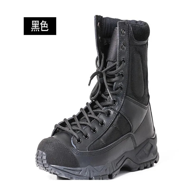 New Sport Men Outdoor Hiking Desert Leather Ankle Boots Male Botas Hombre Jungle Hiking Shoes Men's Ankle Boots 36 46