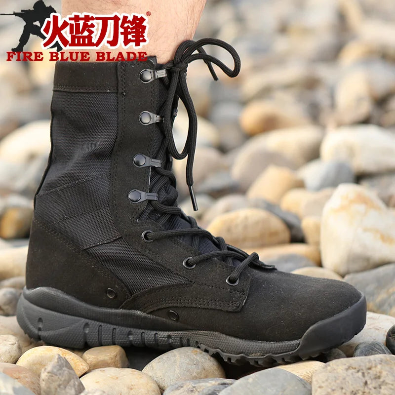 Ultra Light 07 Operational Men's Canvas Operational Shock Absorbing  High Help Special Boots