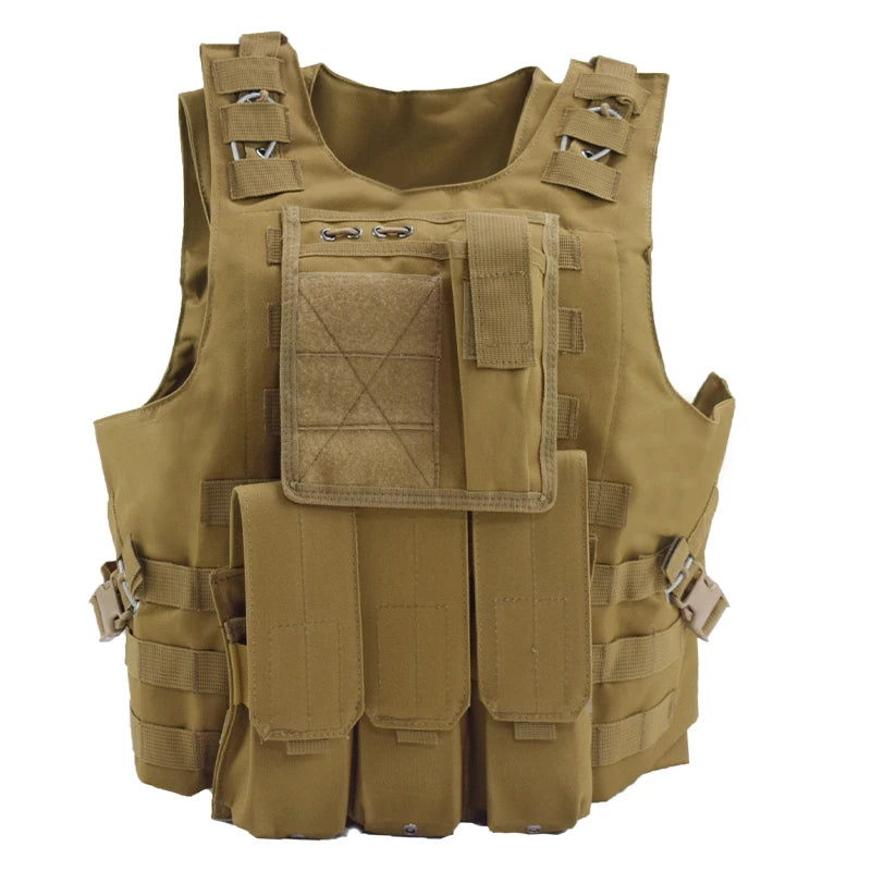 Tactical Camouflage Hunting Clothes Molle Plate Carrier Assault Vest Airsoft Gear Paintball CS Body Armor