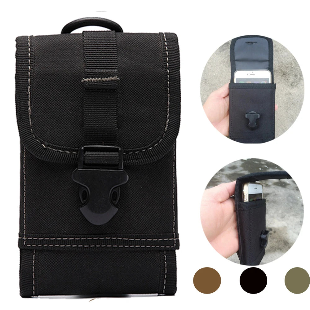 Molle Phone Pouch Outdoor Sports Tactical Molle Waist Accessories Bag Phone Belt Pouch Cell Phone Holder Mobile Phone Case