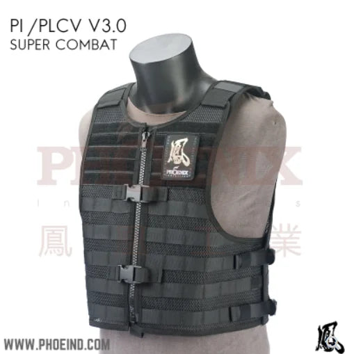 Phoenix Industry Plcv3.0 Ultra Light Breathable Mesh Front and Rear Plug-In Zipper Tactical Vest