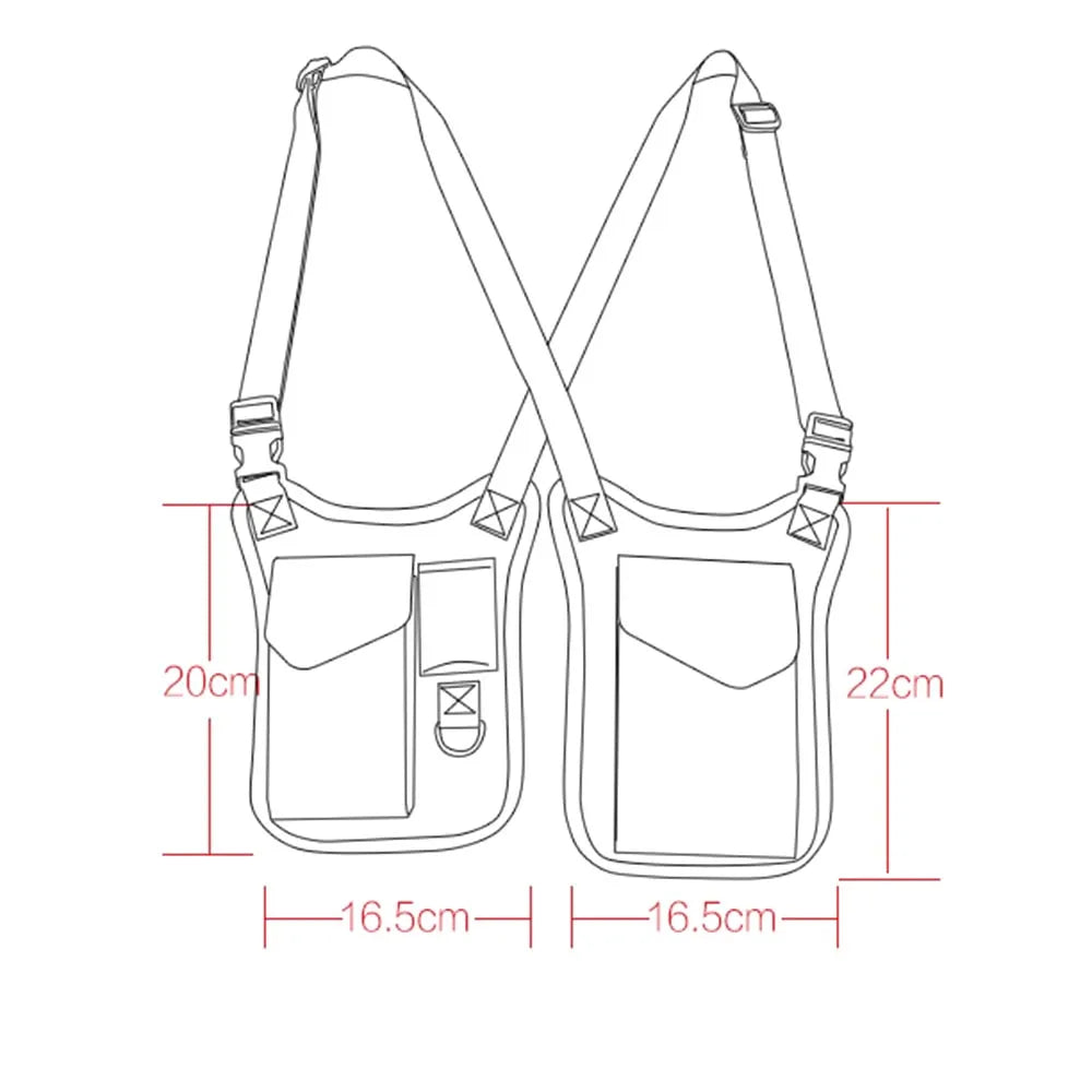 Anti Theft Gun Bag Tactical Shoulder Bag Pistol Holster Men Secret Agent Package Hunting Storage Sling Bag