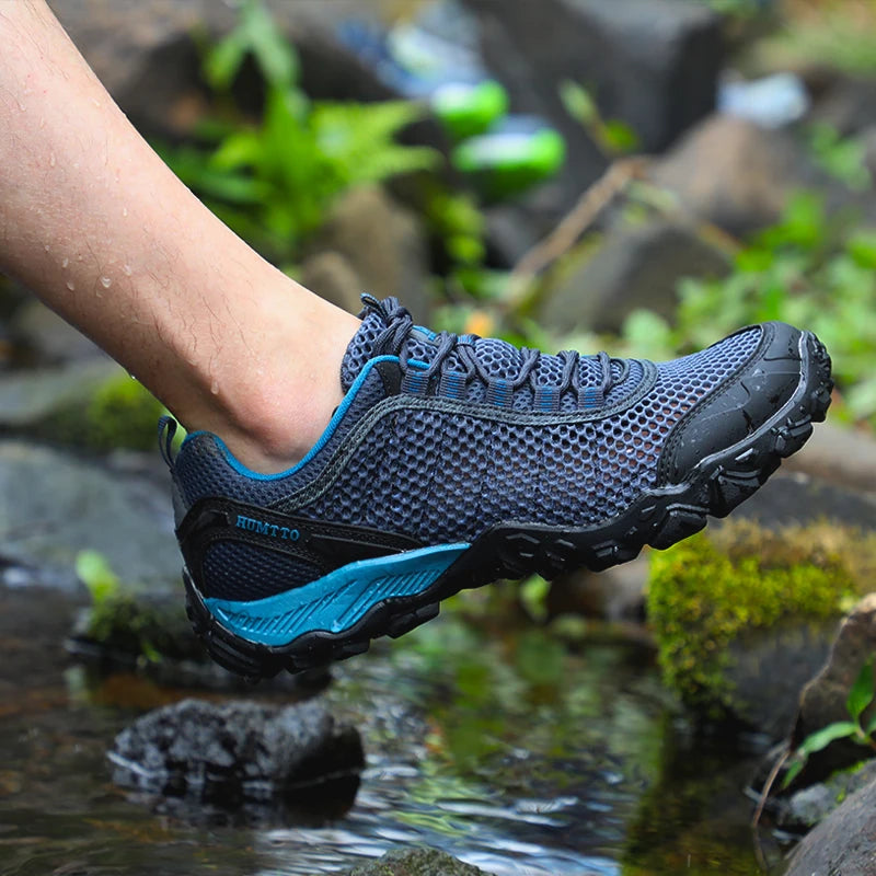 HUMTTO Men Hiking Shoes Breathable Outdoor Sports Climbing Shoes hunting shoes women Trekking Sneakers ankle boots tennis shoes