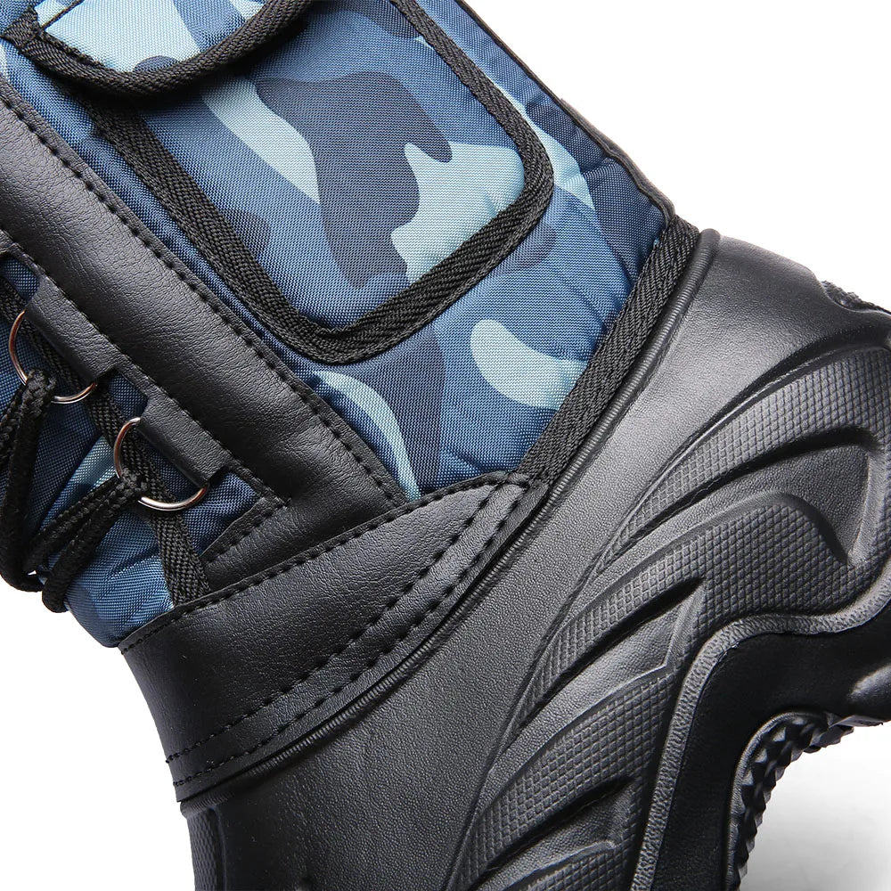 Men Winter Boots Warm Waterproof Sneakers 2025 Outdoor Activities Fishing Snow Work Boots Male Footwear Men Shoes Fishing Boots