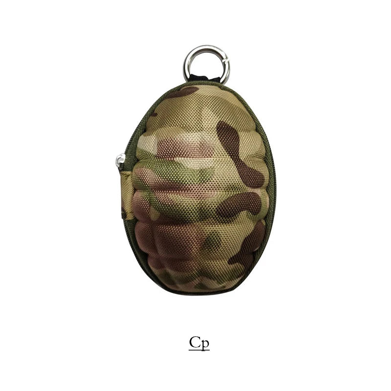 Multifunctional Grenade Shaped Car Keys Wallets PU Leather Hand Zipper Coin Purse Pouch Bag Keychain Holder Case Popular