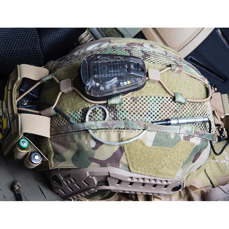 Tactical Maritime Helmet Cover Multifunctional Battery Holder Balanced Pouch Bag BK/DE/MC