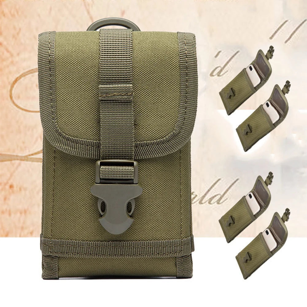 Molle Phone Pouch Outdoor Sports Tactical Molle Waist Accessories Bag Phone Belt Pouch Cell Phone Holder Mobile Phone Case