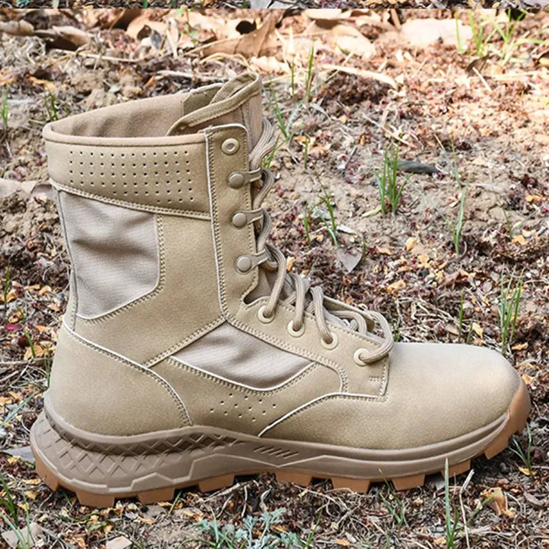 Summer Mesh Training Boots Ultralight Non-slip Wear-resistant Breathable Outdoor Hiking Climbing Shoe Men Boot