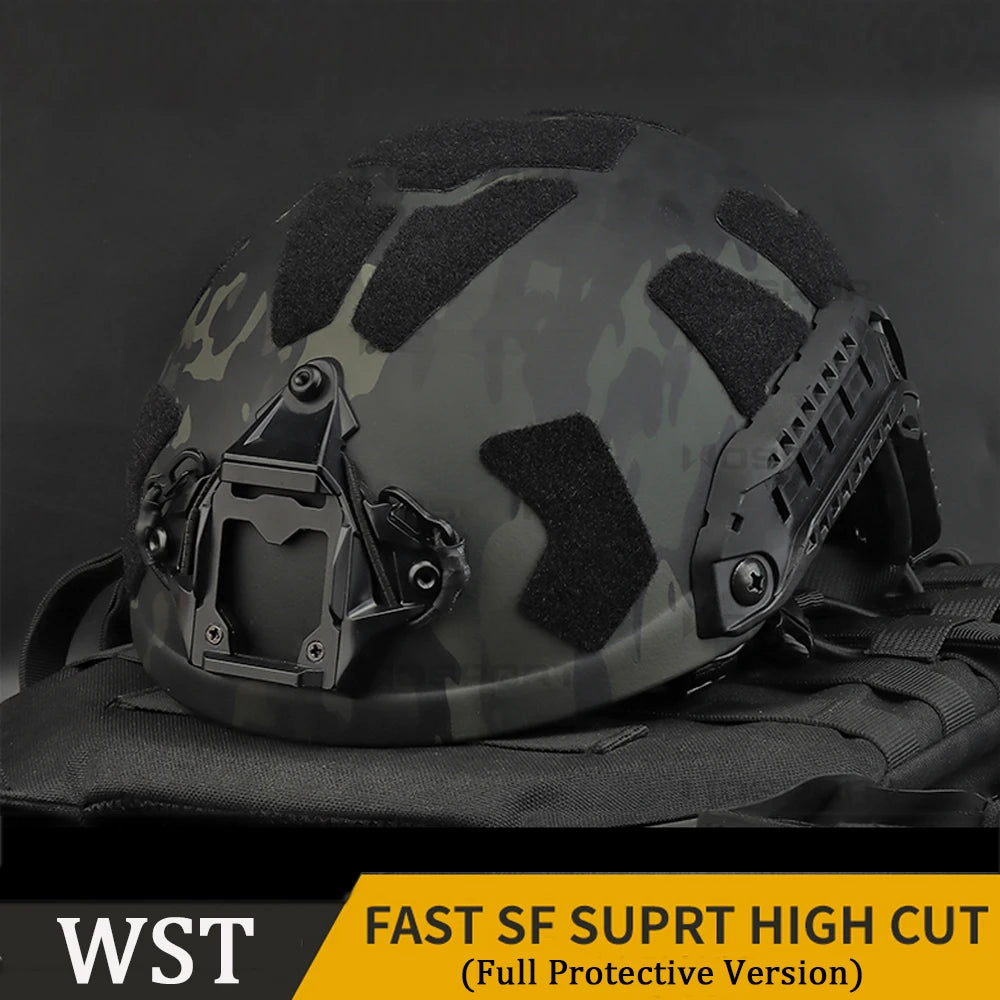 FAST Tactical Protective Helmet SF SUPER HIGH CUT Helmet Outdoor Hunting Shooting CS Airsoft Helmet Cycling Safety Equipment