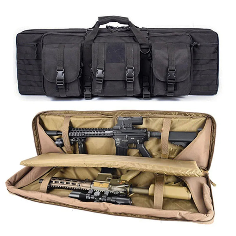 Tactical 36'' 90cm Double Rifle Bag Case for M4 Ak47 AR 15 Carbine Backpack Shooting Shotgun  Bag Hunting Accessories