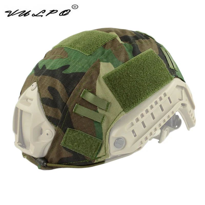 VULPO Wargame Airsoft Helmet Cover Hunting Helmet Cover For Fast Helmet BJ/PJ/MH Types