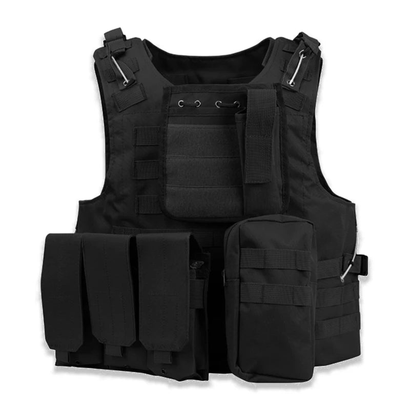 Tactical Camouflage Hunting Clothes Molle Plate Carrier Assault Vest Airsoft Gear Paintball CS Body Armor