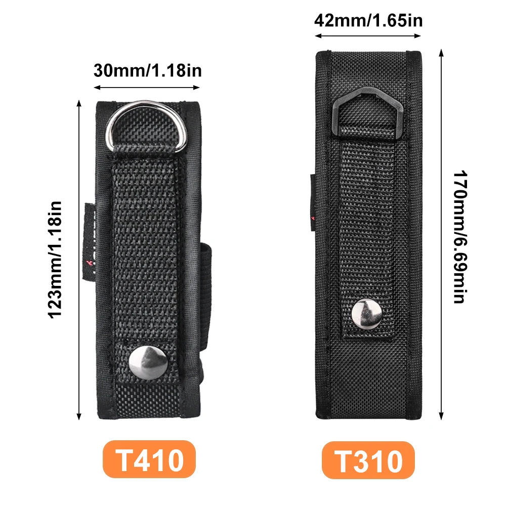 Tactical Molle Flashlight Pouch LED Torch Holster Nylon Waist Pack Outdoor Hunting Camping Duty Flashlight Belt Holder T410 T310