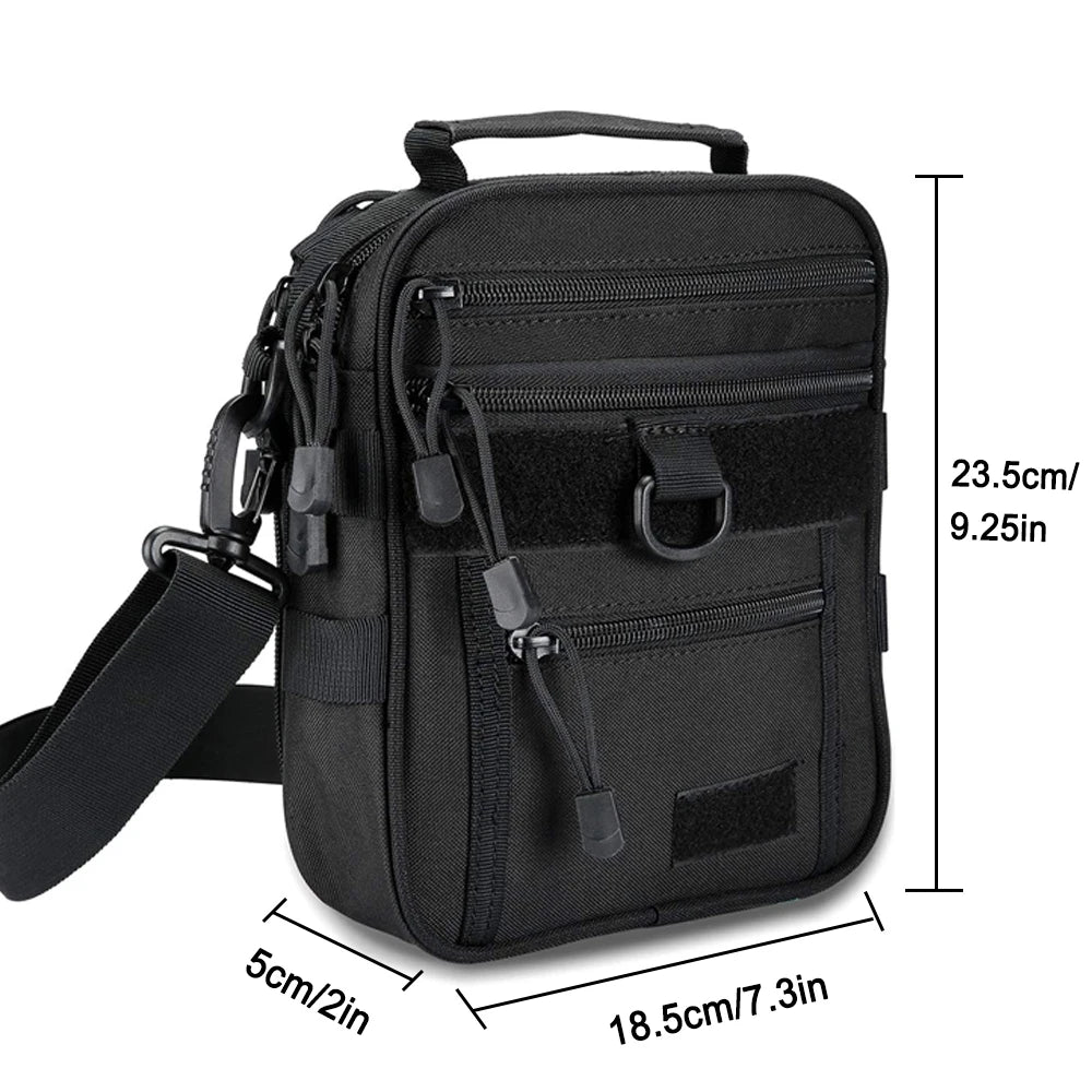Tactical Pistol Bag EDC Shoulder Bag Hunting Gear Pouch Ammo Accessories Pouch Shooting Range Duffle Bag Gun Holster Pouch