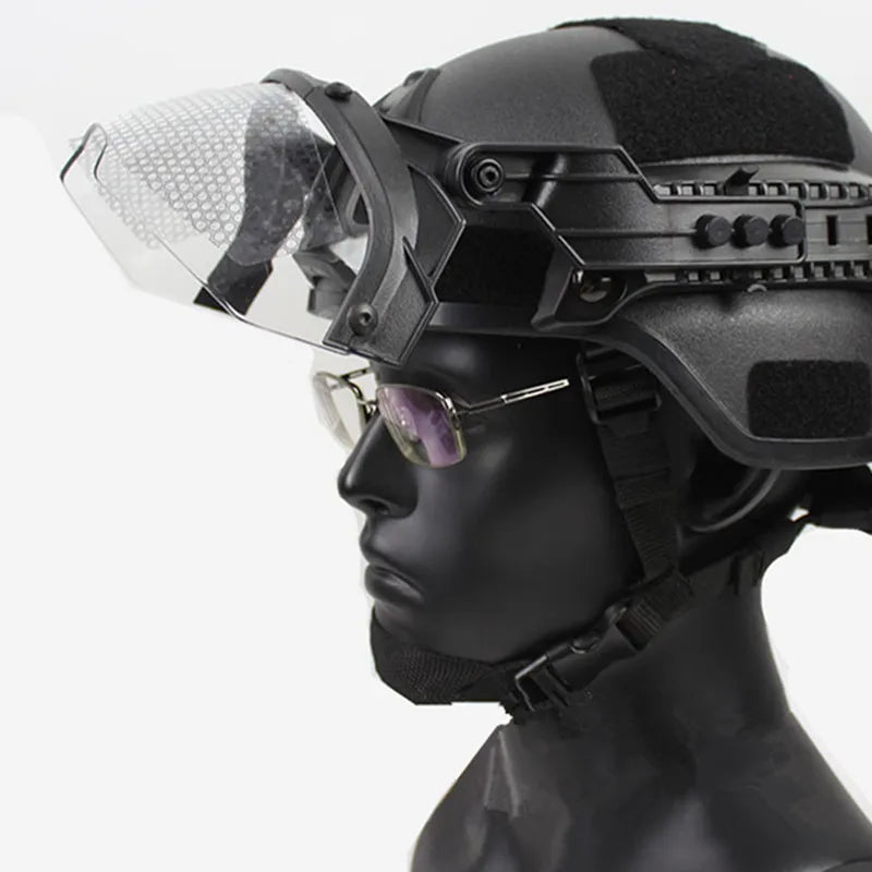 OP Helmet Flip goggles Airsoft Paintball FAST MICH Helmet Windproof Anti Fog adjustable CS Protection Goggles
