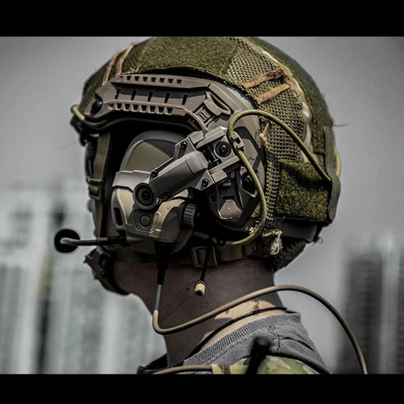 Fast Helmet Earphone Bracket Ops-Core AMP HELMET RAIL MOUNT KIT  Tactical Noise Reduction Ear Connector