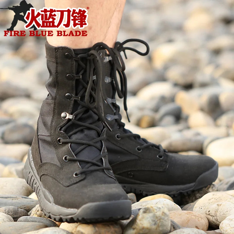 Ultra Light 07 Operational Men's Canvas Operational Shock Absorbing  High Help Special Boots