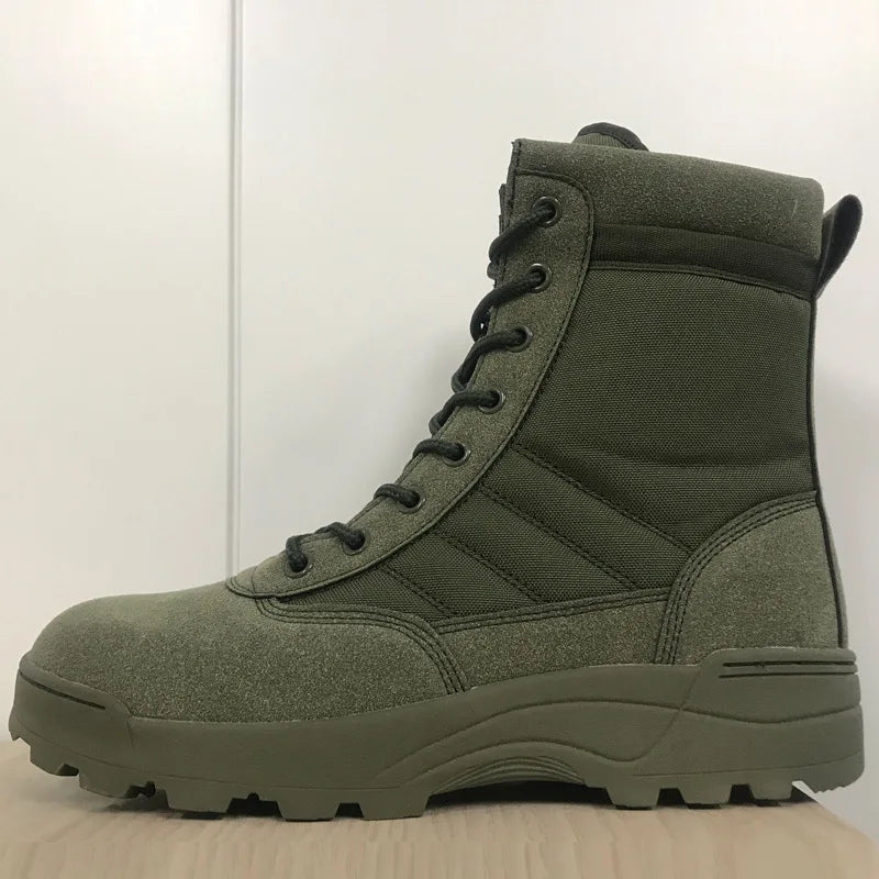 Training Boots Men Women Outdoor Hunting Hiking Climbing Non-Slip Breathable  Leather High Shoes 35 46