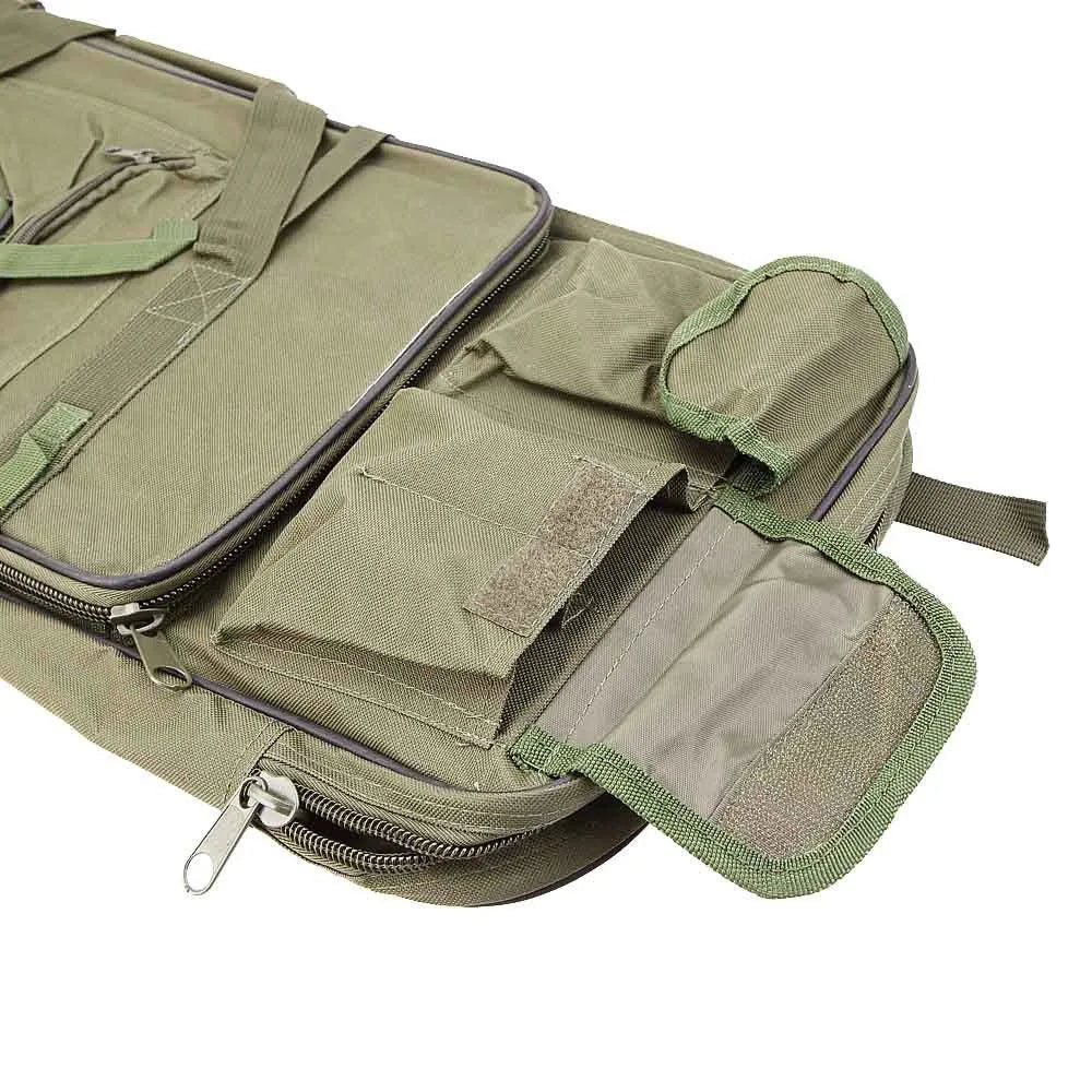 80/95/115cm Tactical Double Gun Case, Rifle Case, Padded Rifle Storage Backpack Integrated Pistol and Magazine Storage