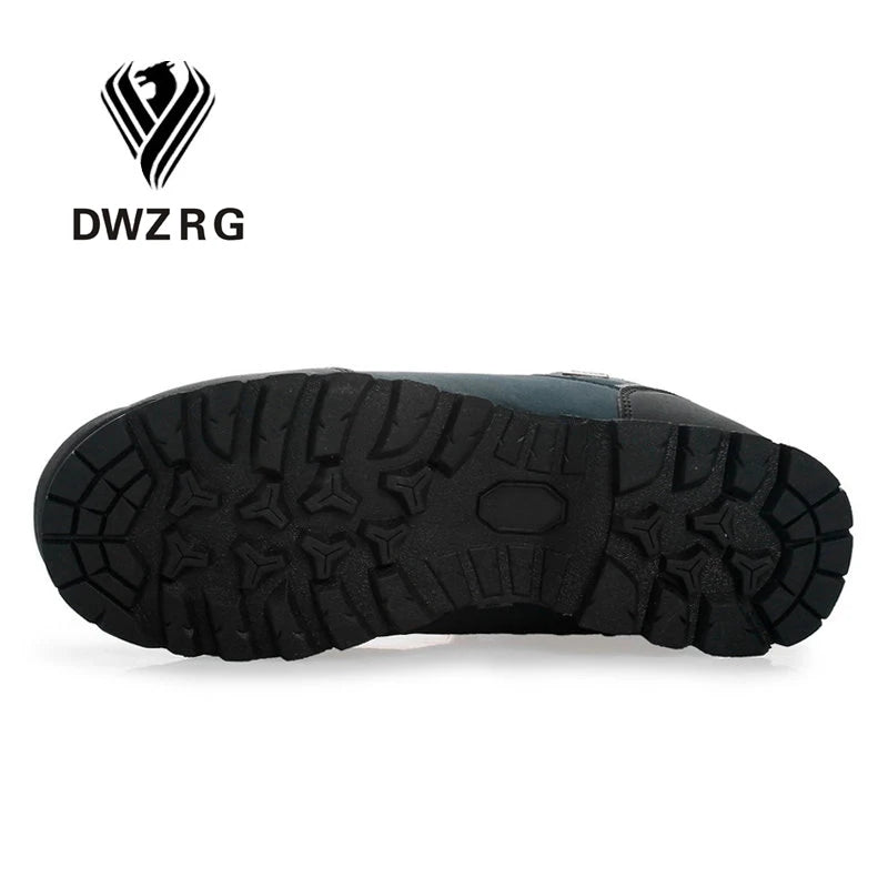 Men Hiking Shoes Waterproof Leather Shoes Climbing & Fishing Shoes New Popular Outdoor Shoes Men High Top Winter Boots