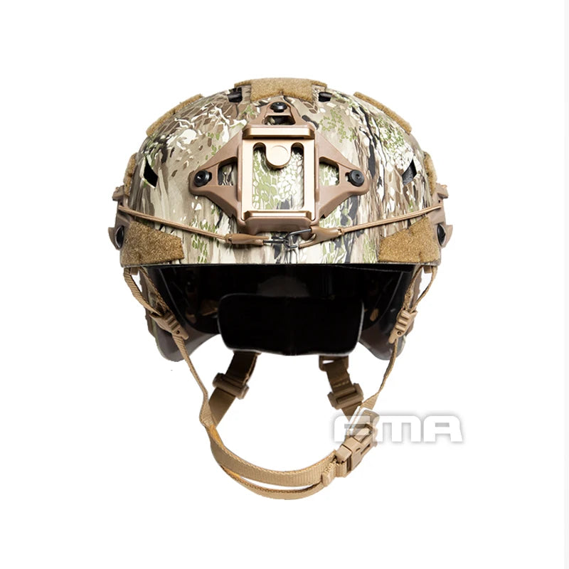 Caiman-Bump Ballistic Helmet, Liner Gear Adjustment,  Tactical Helmet with NVG Mount and Side Rail, Anti-collision