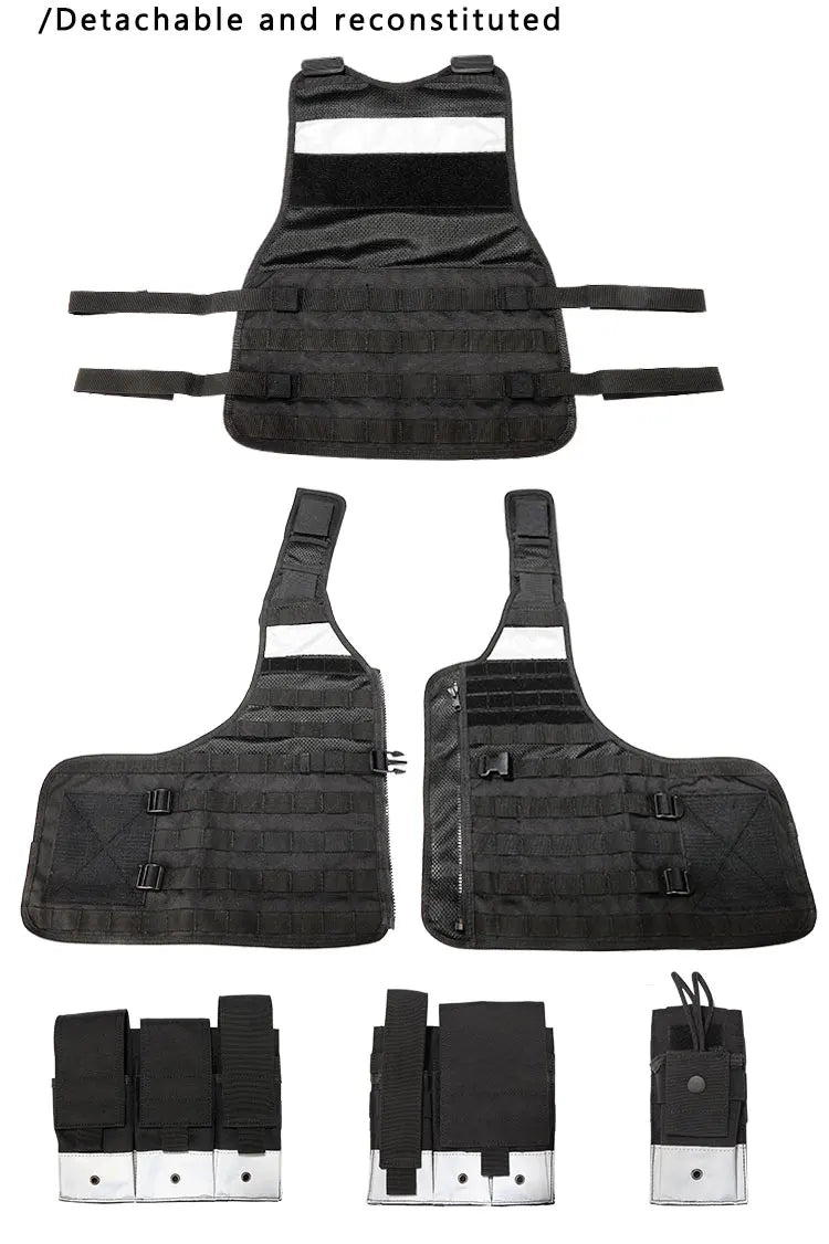 Hi-Vis Stab-Resistant Tactical Vest with MOLLE Attachments