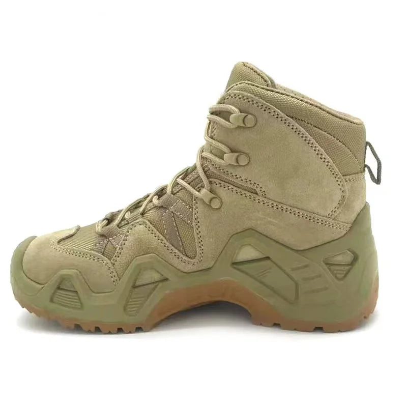 Topfight High Quality Men's Boot Combat Motocycle Boots Lace Up Plus Size Desert Boots Men Hiking Shoes