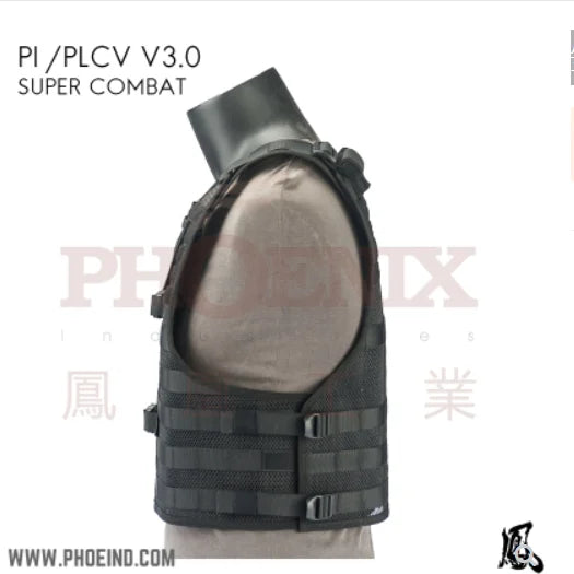Phoenix Industry Plcv3.0 Ultra Light Breathable Mesh Front and Rear Plug-In Zipper Tactical Vest