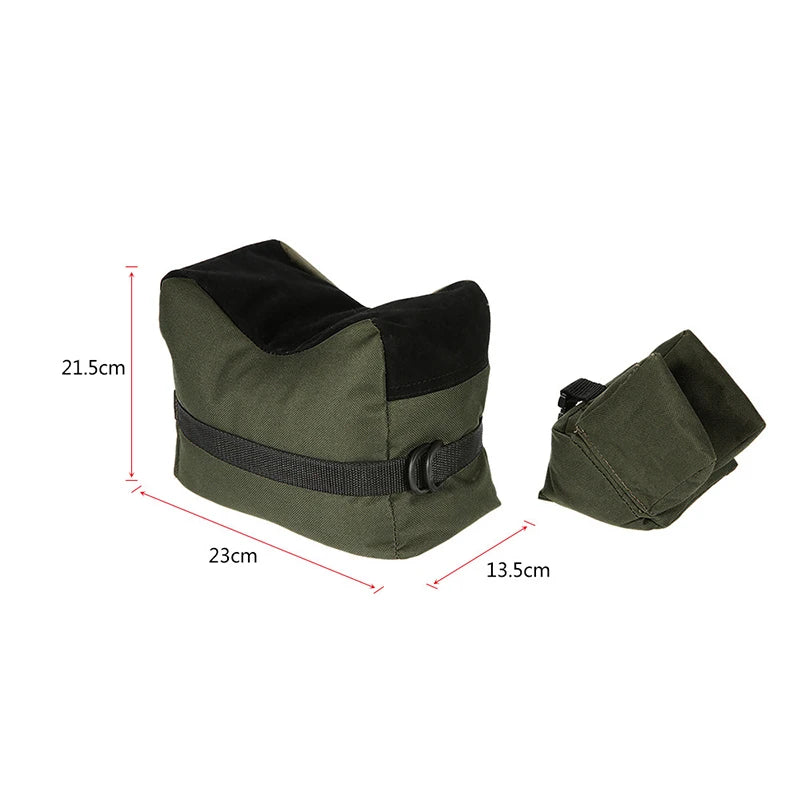 Tactical Front & Rear Bag Long Gun Support Sandbag Unfilled Sand Shooting Target Stand Bag Hunting Accessories