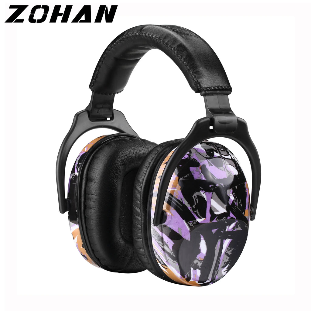 Kids Hearing Protection Safety Earmuffs Adjustable Noise Reduction Graffiti Earmuffs Ear Defenders Fit for Toddlers Children