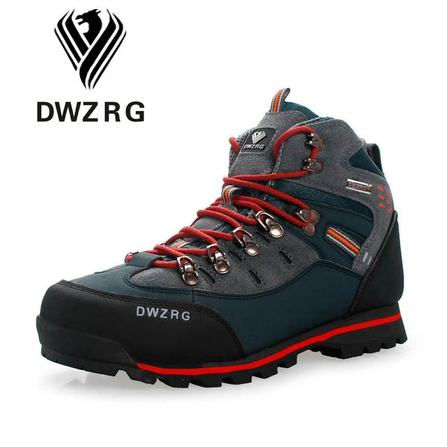 Men Hiking Shoes Waterproof Leather Shoes Climbing & Fishing Shoes New Popular Outdoor Shoes Men High Top Winter Boots