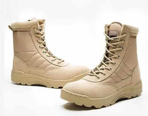Training Boots Men Women Outdoor Hunting Hiking Climbing Non-Slip Breathable  Leather High Shoes 35 46