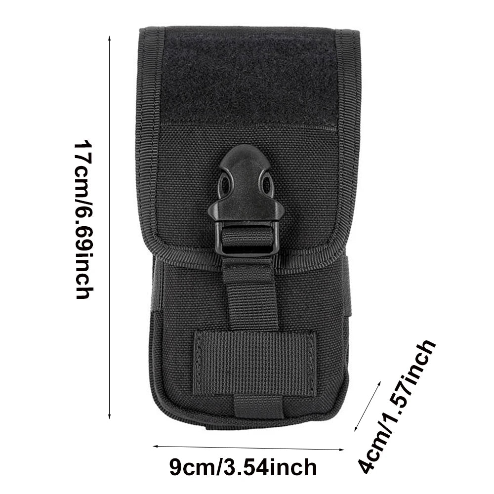 Tactical Double-layer Phone Pouch Hunting Camouflage Molle Bags Outdoor Hunting Molle Fanny Bag Waist Bag Outdoor Sport Bag