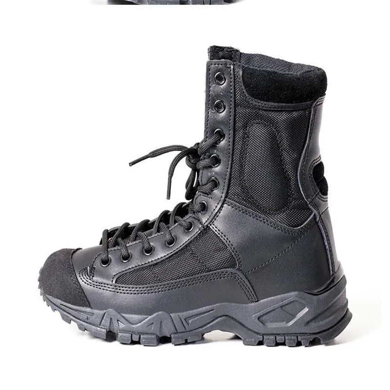 New Sport Men Outdoor Hiking Desert Leather Ankle Boots Male Botas Hombre Jungle Hiking Shoes Men's Ankle Boots 36 46
