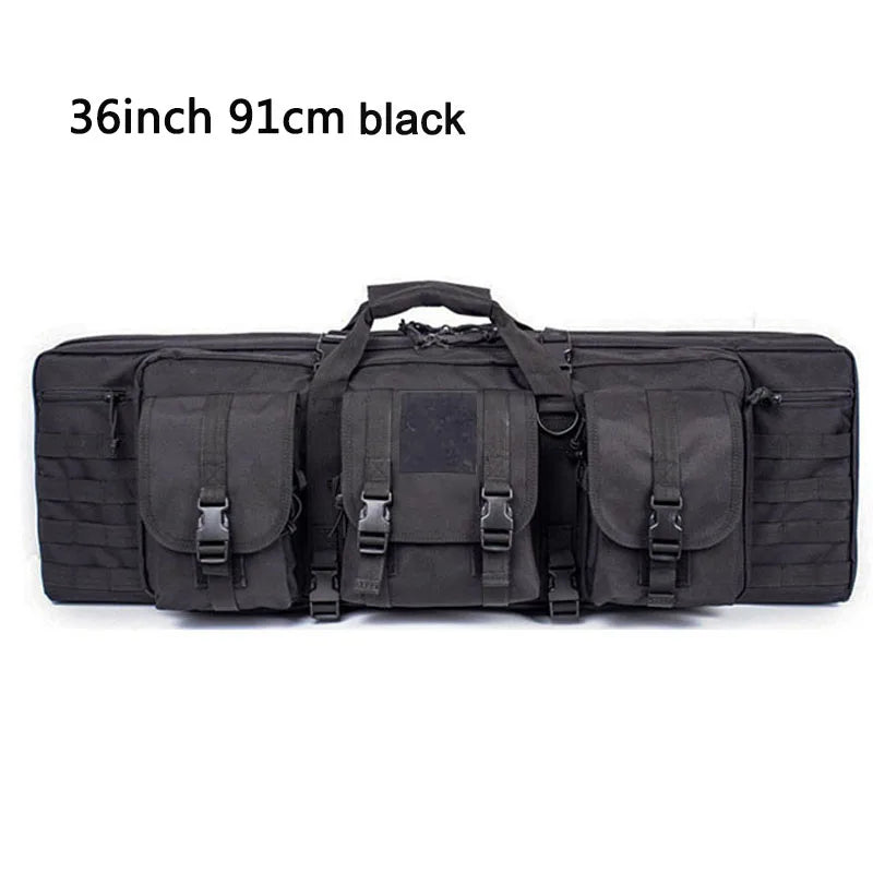 Tactical 36'' 90cm Double Rifle Bag Case for M4 Ak47 AR 15 Carbine Backpack Shooting Shotgun  Bag Hunting Accessories