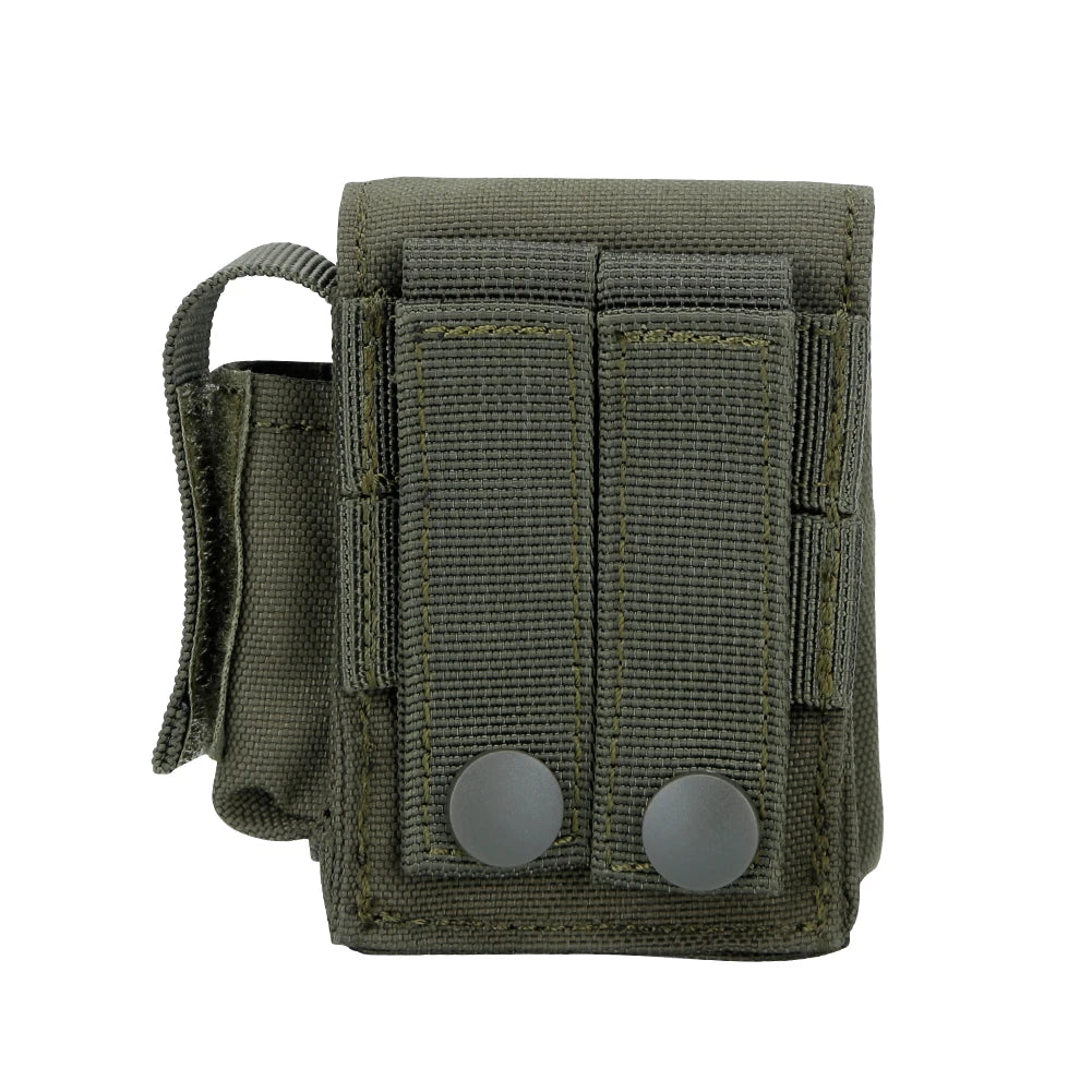 Tactical Cigarette Pouch With Lighter Holder MOLLE Pouch Micro Utility Storage Bag Outdoor Sport Hunting Bag Accessories