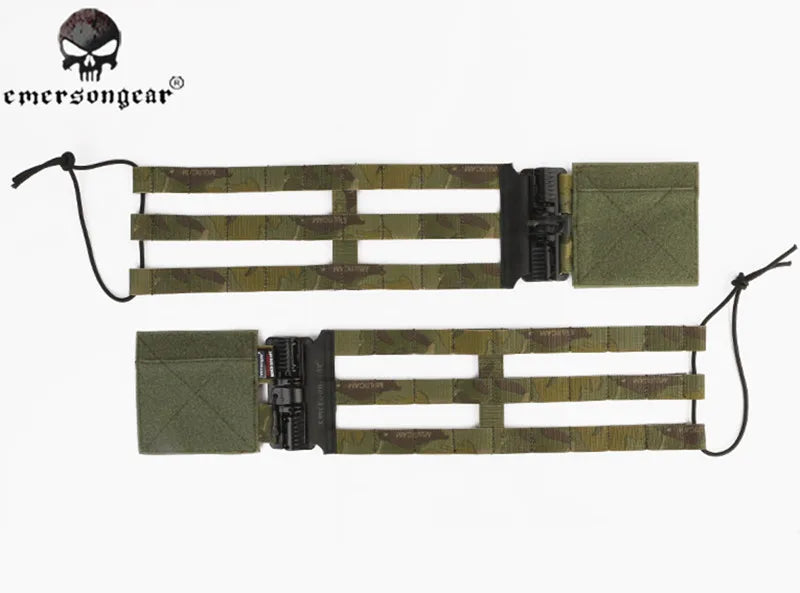 EMERSONGEAR Universal Tactical Vest MOLLE System with Quick Release Buckle Set Mesh Cummerbund for JPC 419 420 Vest