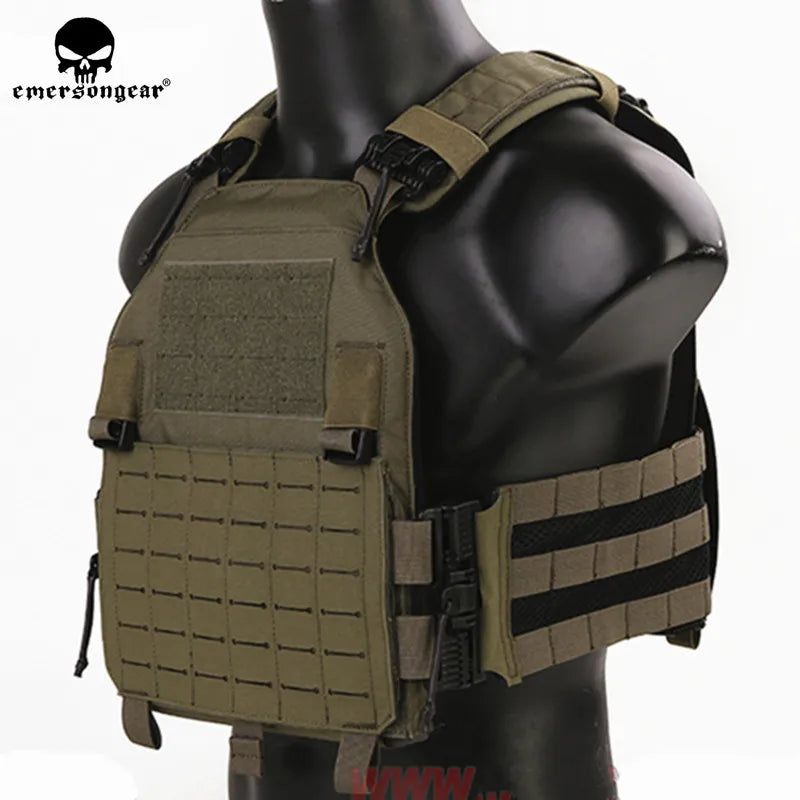 Emersongear Tactical Laser-Cut Quick Release 420 PLate Carrier Vest Light-Weight MOLLE LCS Special Plate Carrier Hunting Vest