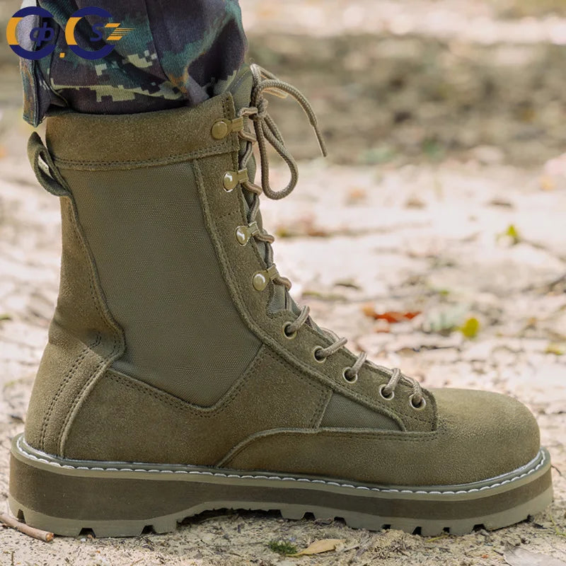 2025 Autumn Outdoor Breathable Ultra Light Combat Men's Special Forces Army Land Tactical Mountaineering Boots