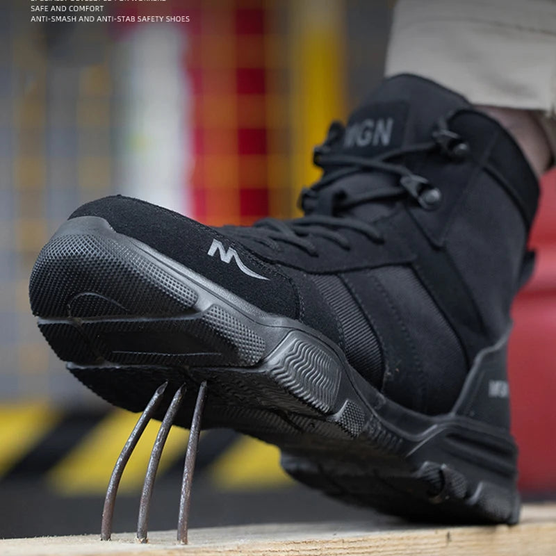 Anti-smash Men Footwear Shoes Women Non Slip Work Shoes Indestructible Safety Shoes Men Steel Toe Shoes Puncture-Proof Sneakers