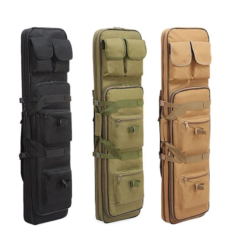 85/100/120cm Dual Rifle Carrying Gun Bag Backpack Airsoft Holster Hunting Backpack Long Guns Case Square Carry Bags