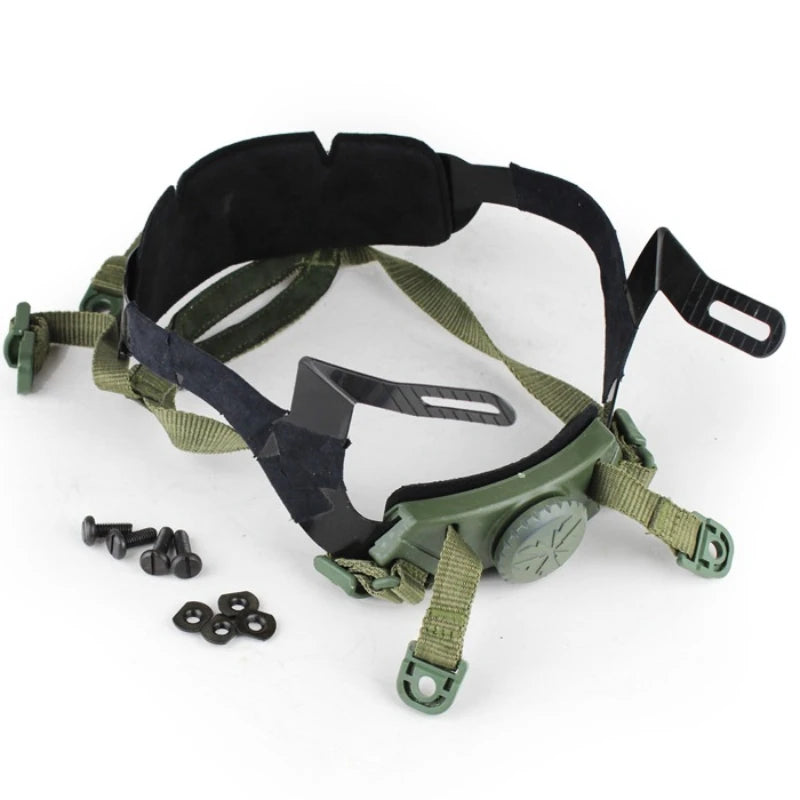 Tactical Adjustable Helmet Cingulate System for Fast Helmet Head Locking Strap Shooting Hunting Airsoft Gear